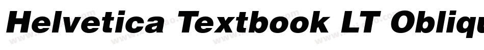 Helvetica Textbook LT Oblique字体转换